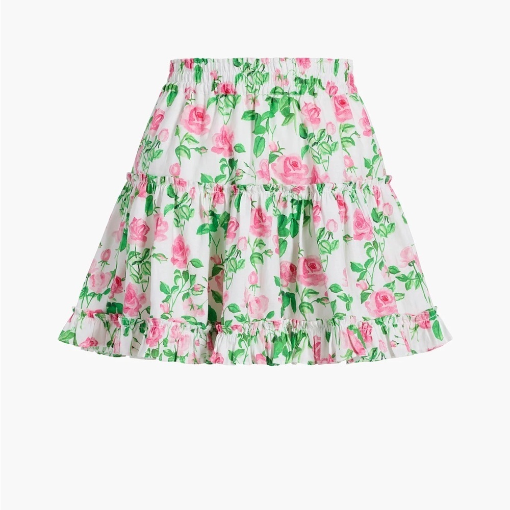 Hill House The Paz Skirt in Rose Linen